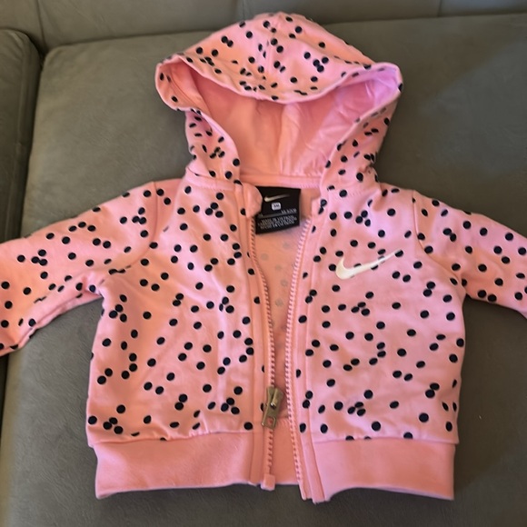 NWT Nike Baby Pink and navy Blue jacket pants onesie  Set 3M months - Picture 2 of 9